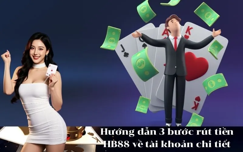 Hướng dẫn 3 bước rút tiền HB88 về tài khoản chi tiết nhất