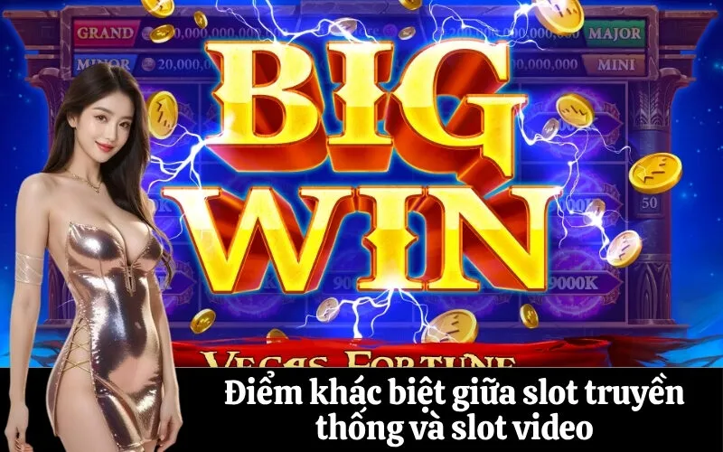 Điểm khác biệt giữa slot truyền thống và slot video